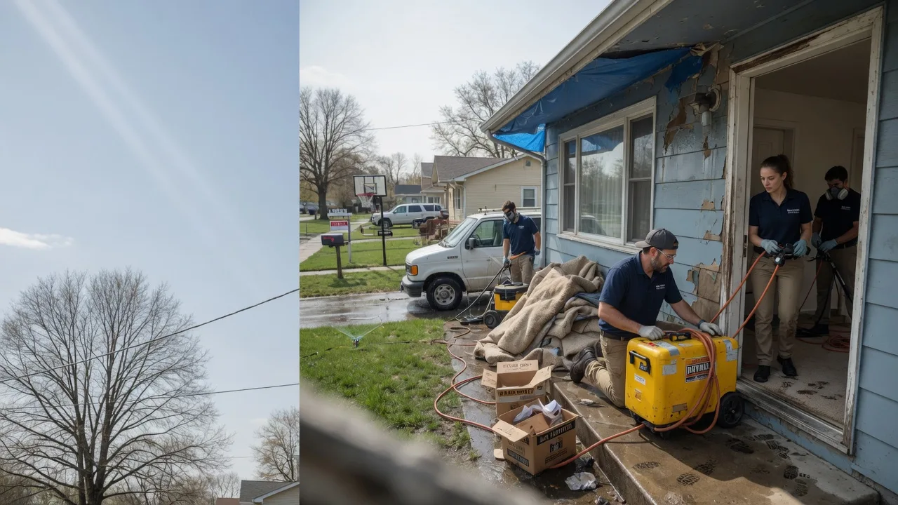 Basement Flood Cleanup in Sabina, OH near me